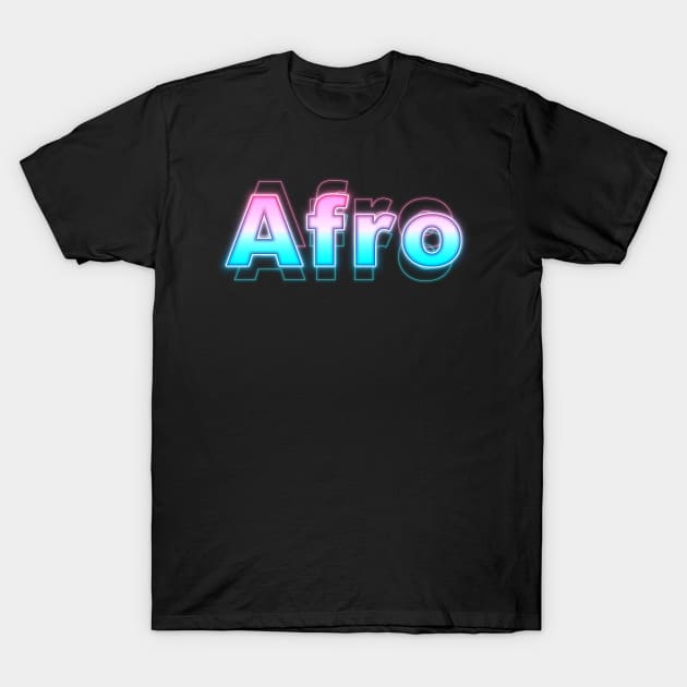 Afro T-Shirt by Sanzida Design